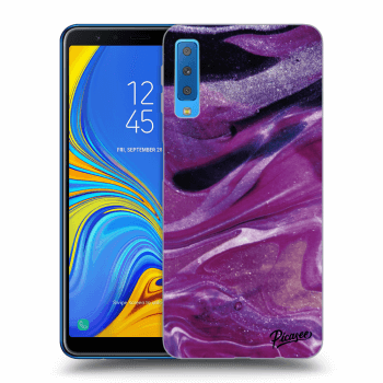 Picasee ULTIMATE CASE pro Samsung Galaxy A7 2018 A750F - Purple glitter
