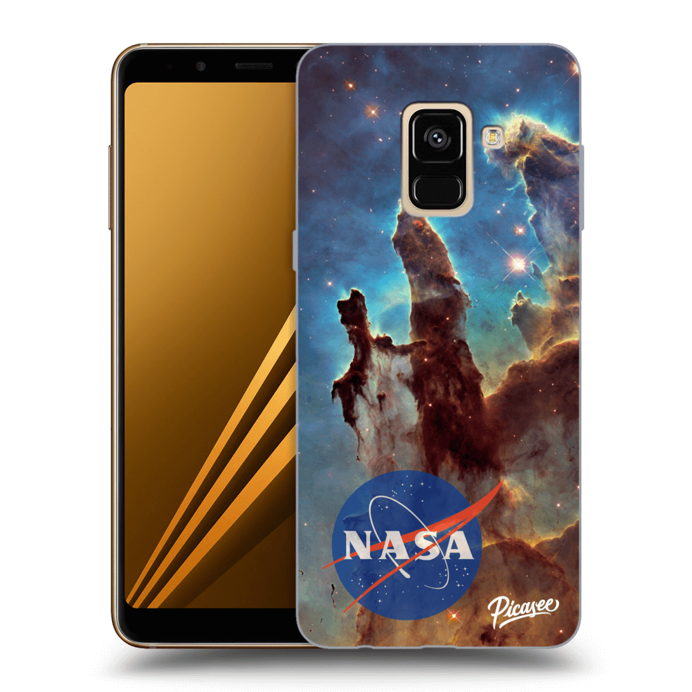 Picasee silikónový čierny obal pre Samsung Galaxy A8 2018 A530F - Eagle Nebula