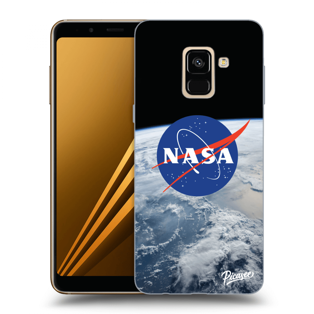 Picasee silikónový čierny obal pre Samsung Galaxy A8 2018 A530F - Nasa Earth