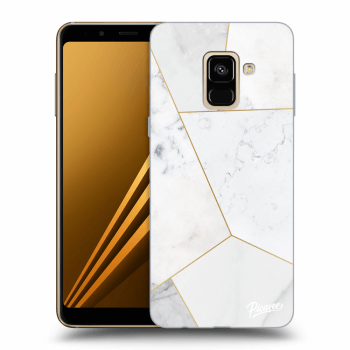 Obal pre Samsung Galaxy A8 2018 A530F - White tile