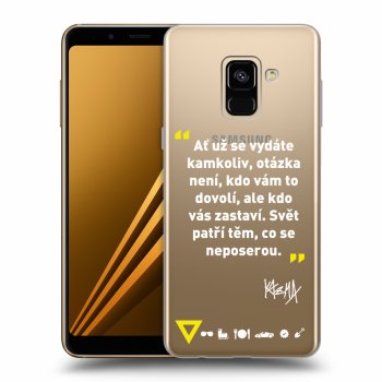 Obal pre Samsung Galaxy A8 2018 A530F - Kazma - SVĚT PATŘÍ TĚM, CO SE NEPOSEROU