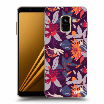 Obal pre Samsung Galaxy A8 2018 A530F - Purple Leaf