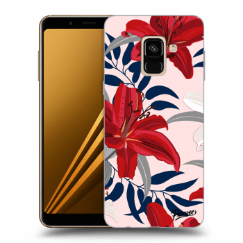 Obal pre Samsung Galaxy A8 2018 A530F - Red Lily