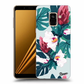 Picasee silikónový prehľadný obal pre Samsung Galaxy A8 2018 A530F - Rhododendron