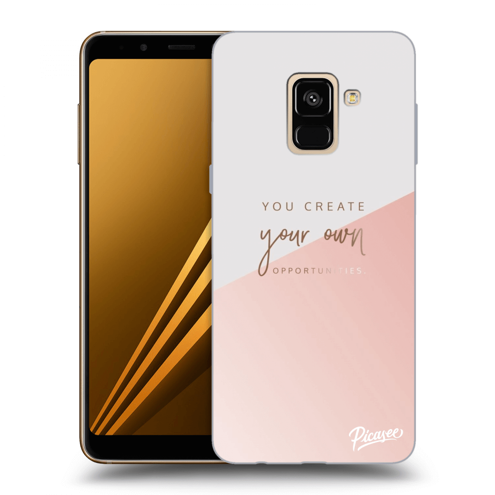 Picasee silikónový čierny obal pre Samsung Galaxy A8 2018 A530F - You create your own opportunities