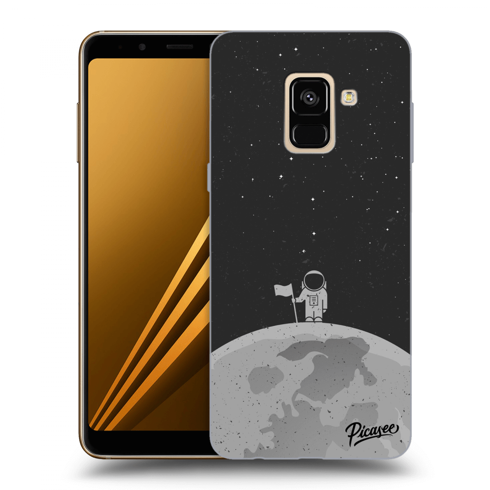 Picasee silikónový čierny obal pre Samsung Galaxy A8 2018 A530F - Astronaut