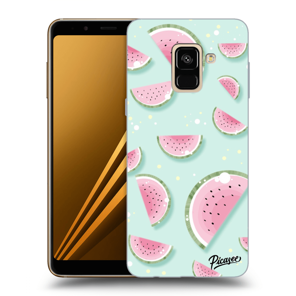 Picasee silikónový čierny obal pre Samsung Galaxy A8 2018 A530F - Watermelon 2