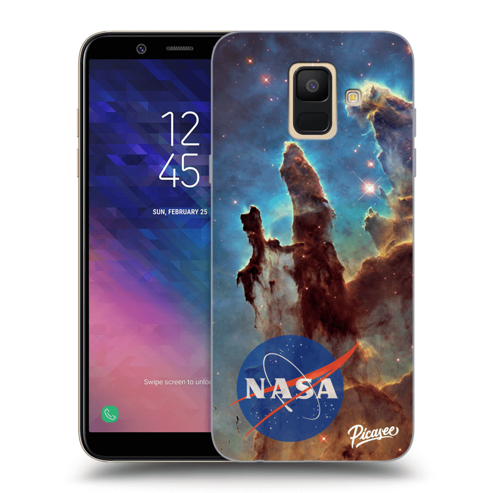 Picasee silikónový prehľadný obal pre Samsung Galaxy A6 A600F - Eagle Nebula