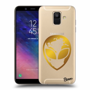 Obal pre Samsung Galaxy A6 A600F - EARTH - Gold Alien 3.0