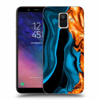 Obal pre Samsung Galaxy A6 A600F - Gold blue