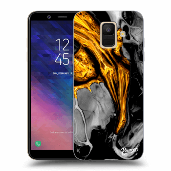Obal pre Samsung Galaxy A6 A600F - Black Gold