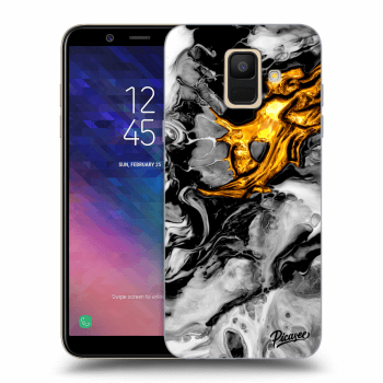 Obal pre Samsung Galaxy A6 A600F - Black Gold 2