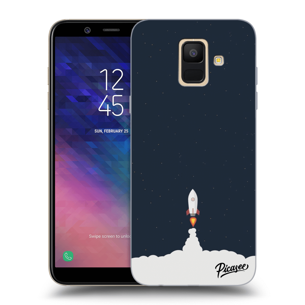 Picasee silikónový prehľadný obal pre Samsung Galaxy A6 A600F - Astronaut 2
