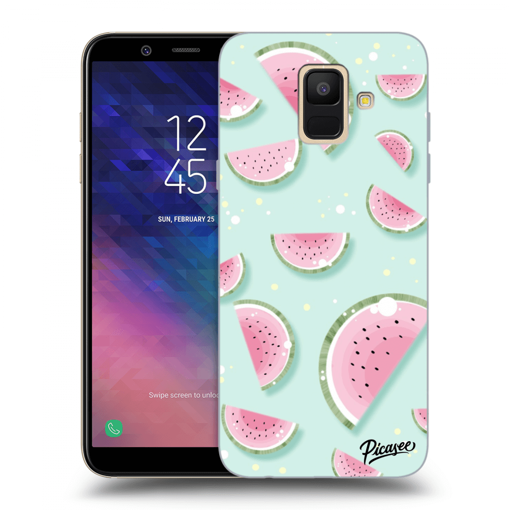 Picasee silikónový prehľadný obal pre Samsung Galaxy A6 A600F - Watermelon 2