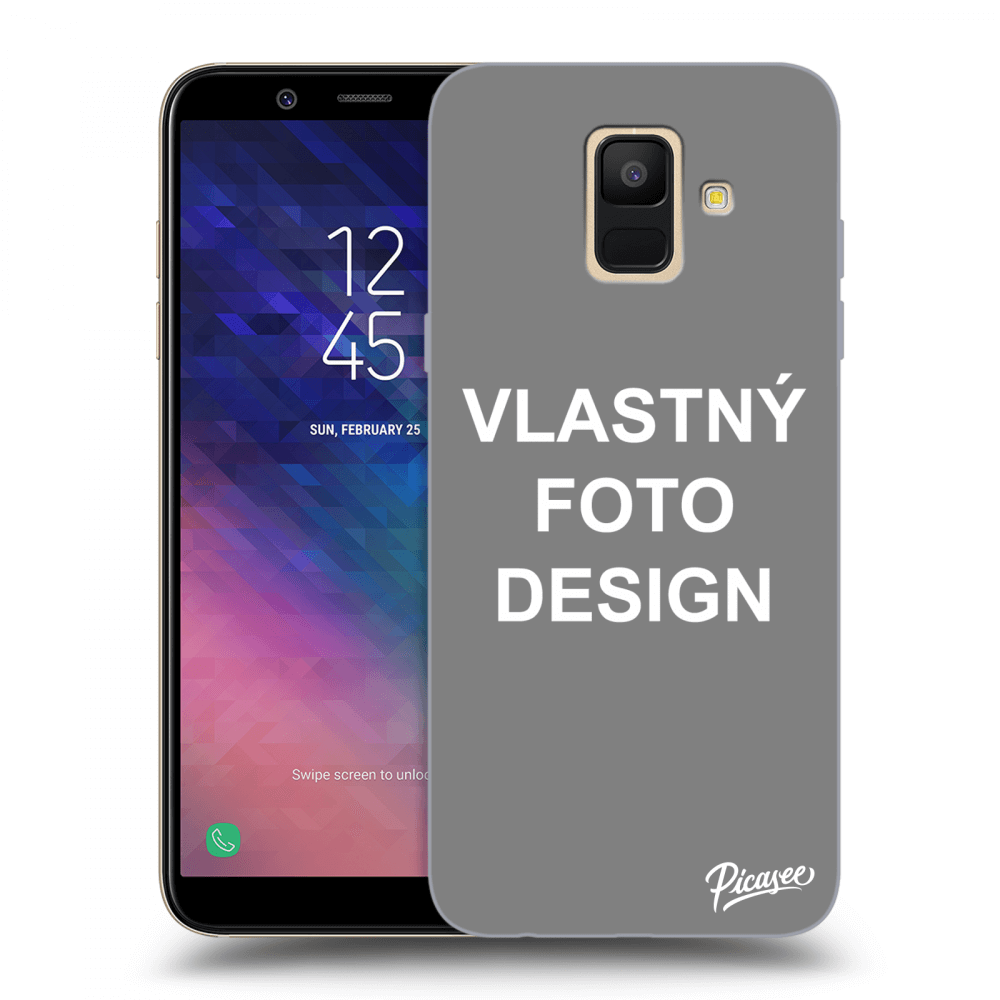 Picasee silikónový prehľadný obal pre Samsung Galaxy A6 A600F - Vlastný fotka/motiv