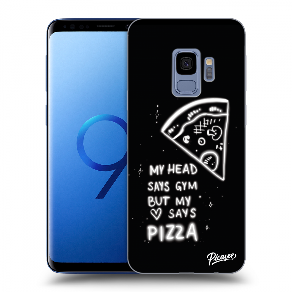 Picasee silikónový čierny obal pre Samsung Galaxy S9 G960F - Pizza