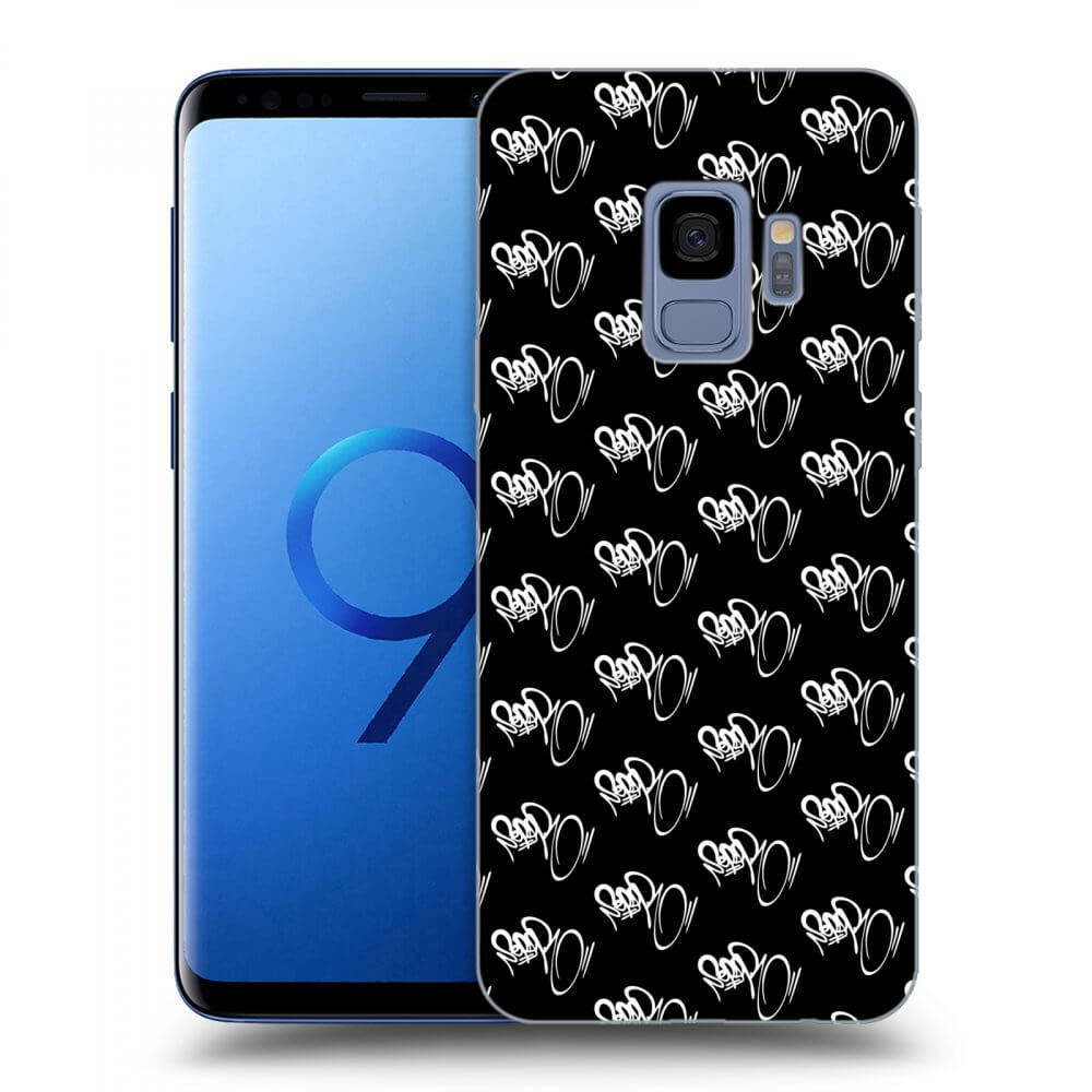 Picasee silikónový čierny obal pre Samsung Galaxy S9 G960F - Separ - White On Black
