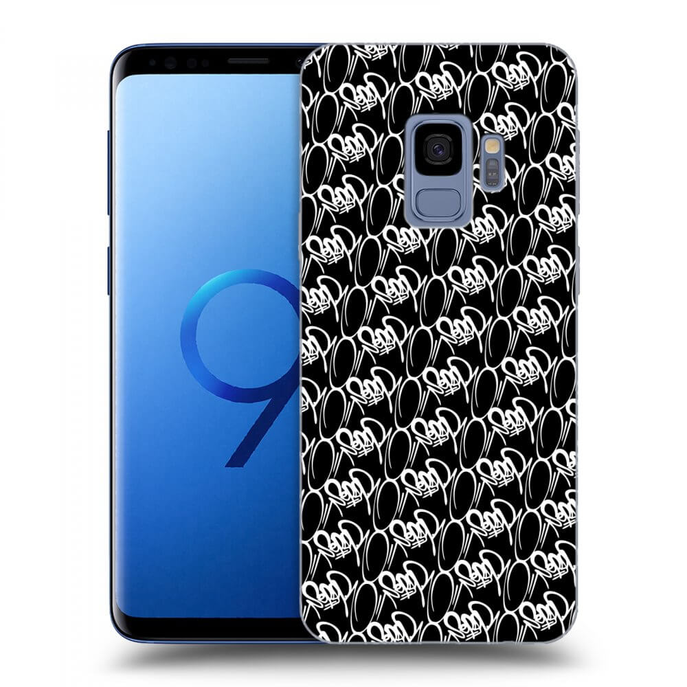 Picasee silikónový čierny obal pre Samsung Galaxy S9 G960F - Separ - White On Black 2