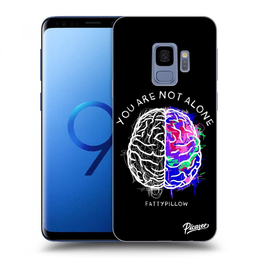 Picasee silikónový čierny obal pre Samsung Galaxy S9 G960F - Brain - White
