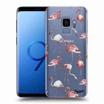 Picasee silikónový prehľadný obal pre Samsung Galaxy S9 G960F - Flamingos