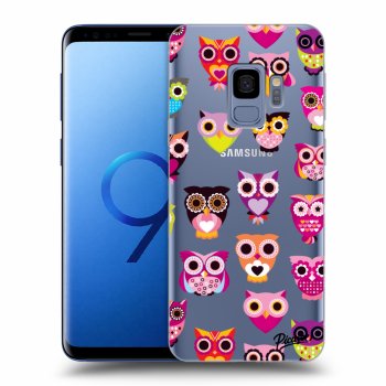 Picasee silikónový prehľadný obal pre Samsung Galaxy S9 G960F - Owls
