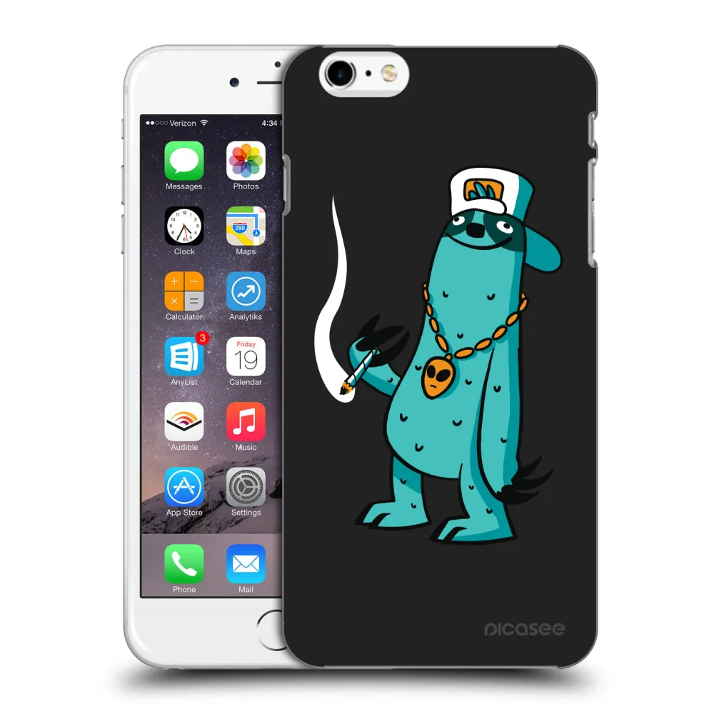 Picasee silikónový čierny obal pre Apple iPhone 6 Plus/6S Plus - Earth - Je mi fajn