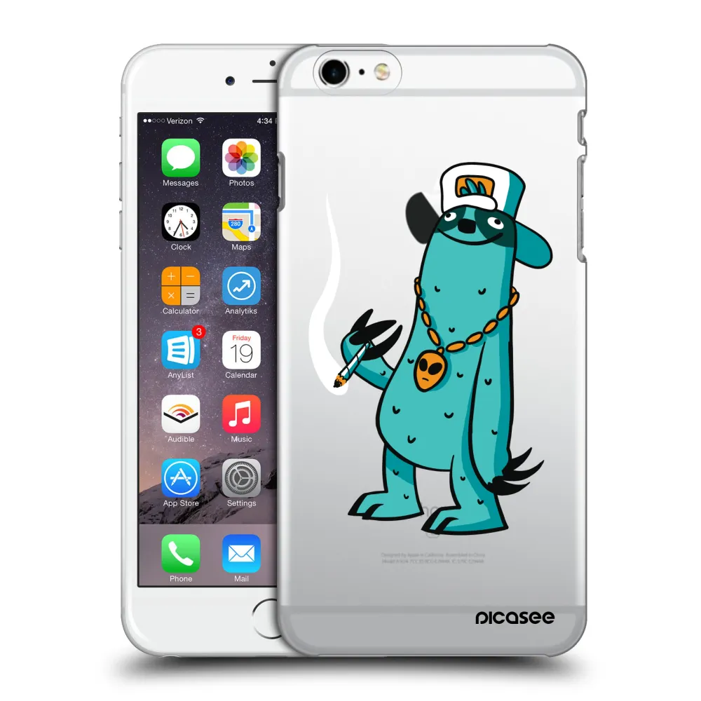 Silikónový prehľadný obal pre Apple iPhone 6 Plus/6S Plus - Earth - Je mi fajn