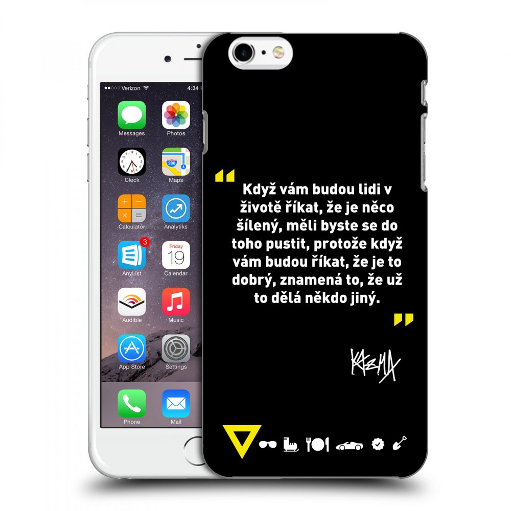 Picasee ULTIMATE CASE pro Apple iPhone 6 Plus/6S Plus - Kazma - MĚLI BYSTE SE DO TOHO PUSTIT