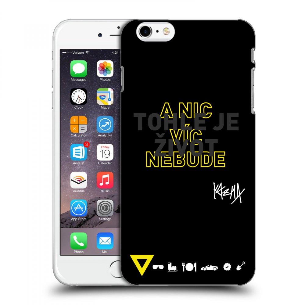 Picasee ULTIMATE CASE pro Apple iPhone 6 Plus/6S Plus - Kazma - TOHLE JE ŽIVOT A NIC VÍC NEBUDE