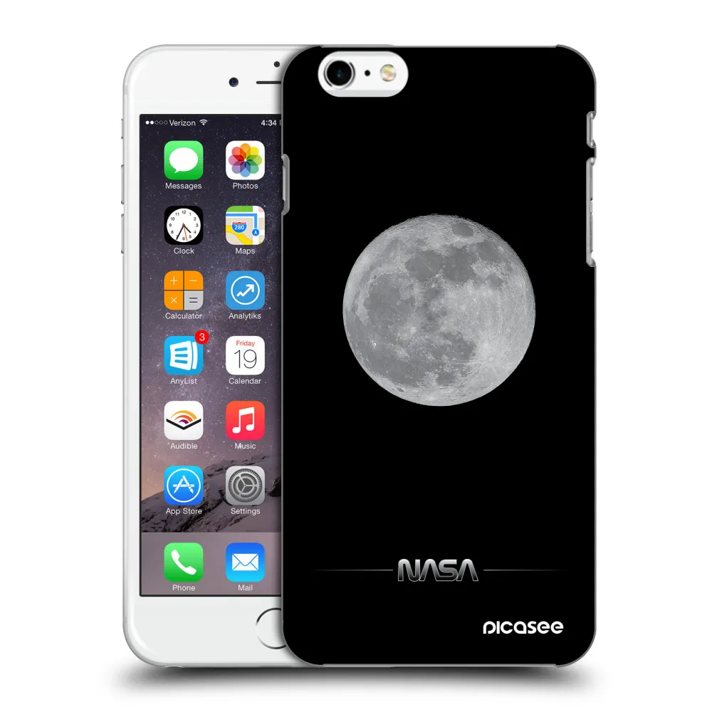 Silikónový prehľadný obal pre Apple iPhone 6 Plus/6S Plus - Moon Minimal