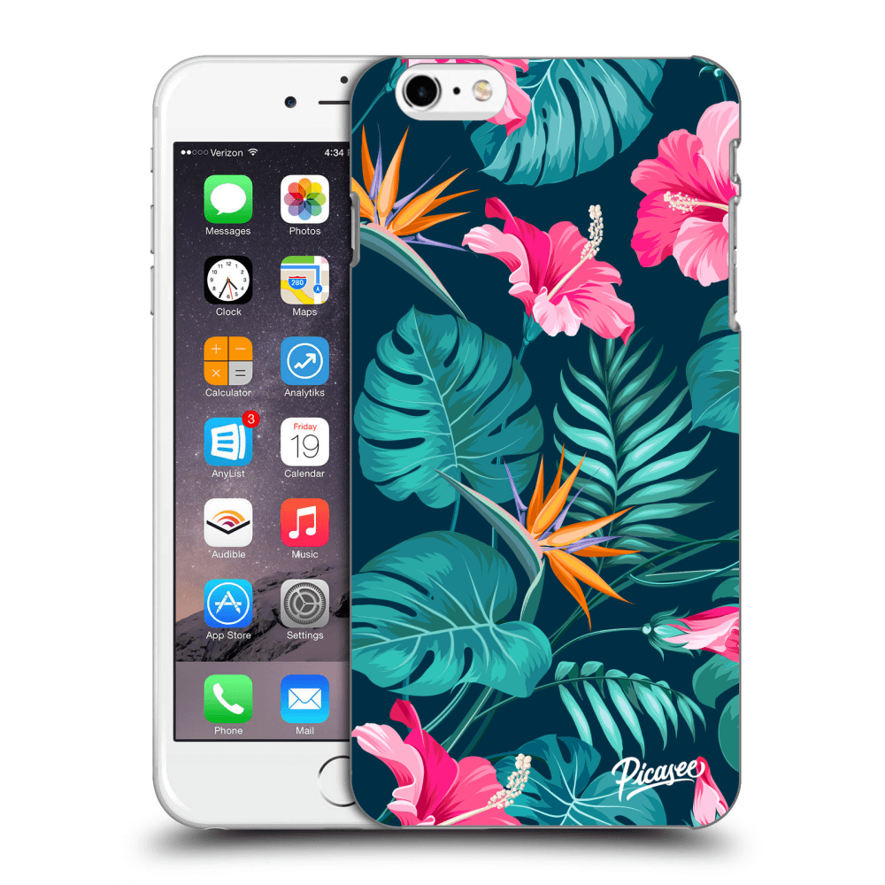 Picasee ULTIMATE CASE pro Apple iPhone 6 Plus/6S Plus - Pink Monstera