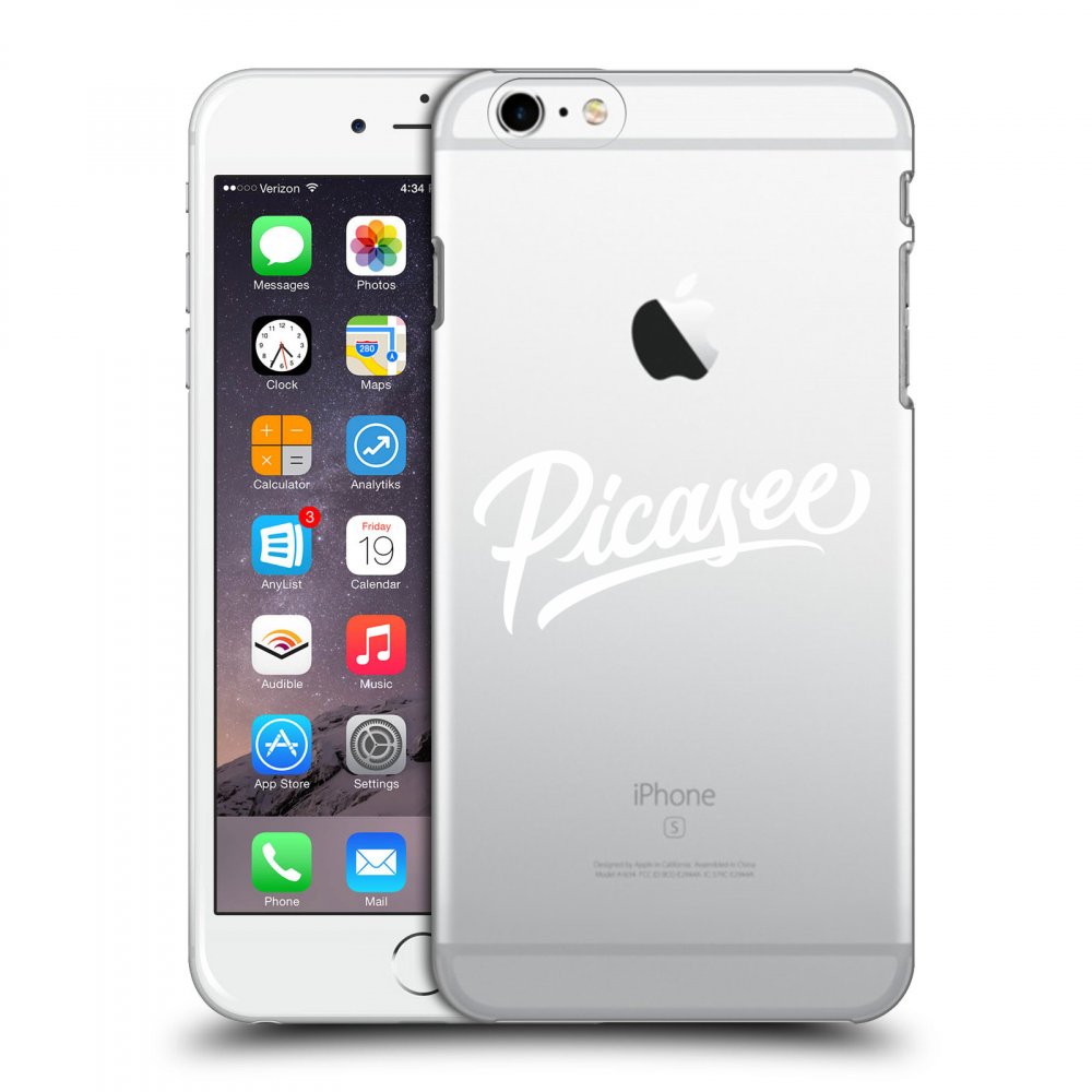 Picasee silikónový prehľadný obal pre Apple iPhone 6 Plus/6S Plus - Picasee - old logo - white