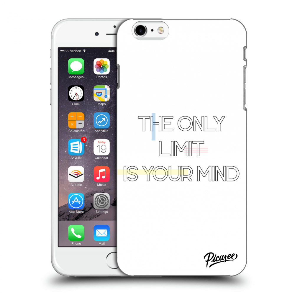 Picasee silikónový čierny obal pre Apple iPhone 6 Plus/6S Plus - The only limit is your mind