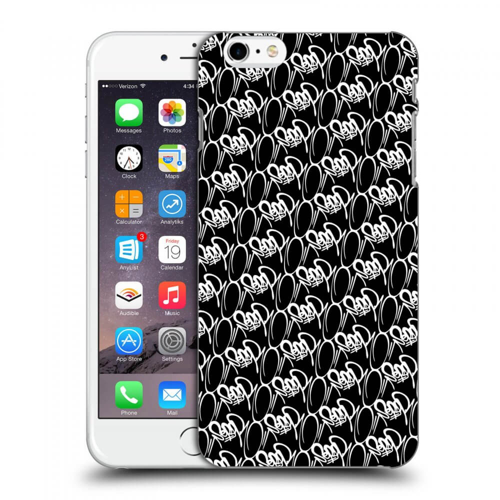 Picasee silikónový čierny obal pre Apple iPhone 6 Plus/6S Plus - Separ - White On Black 2