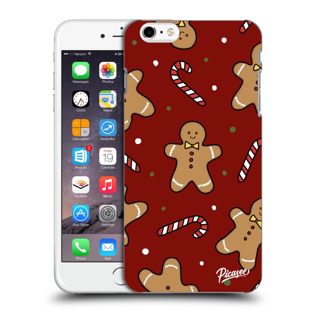 Picasee silikónový čierny obal pre Apple iPhone 6 Plus/6S Plus - Gingerbread 2