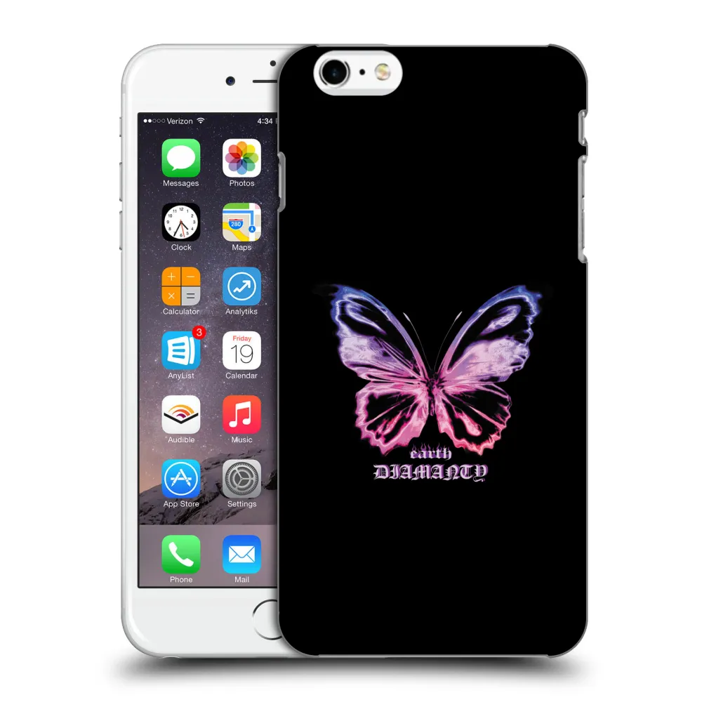 Silikónový prehľadný obal pre Apple iPhone 6 Plus/6S Plus - Diamanty Purple