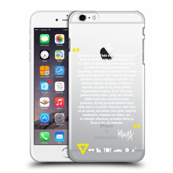 Picasee silikónový prehľadný obal pre Apple iPhone 6 Plus/6S Plus - Kazma - BUĎTE TROCHU YESMANI