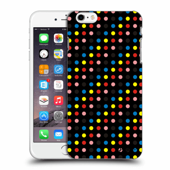 Picasee silikónový čierny obal pre Apple iPhone 6 Plus/6S Plus - Colorful dots