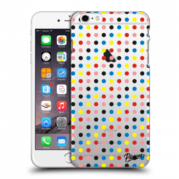 Picasee silikónový prehľadný obal pre Apple iPhone 6 Plus/6S Plus - Colorful dots