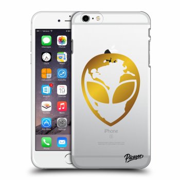 Picasee silikónový prehľadný obal pre Apple iPhone 6 Plus/6S Plus - EARTH - Gold Alien 3.0