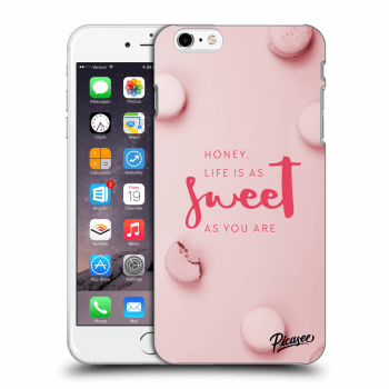 Picasee silikónový čierny obal pre Apple iPhone 6 Plus/6S Plus - Life is as sweet as you are