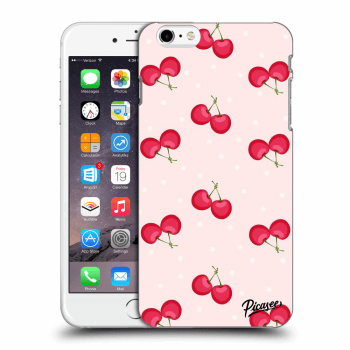 Picasee silikónový čierny obal pre Apple iPhone 6 Plus/6S Plus - Cherries