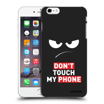 Picasee silikónový čierny obal pre Apple iPhone 6 Plus/6S Plus - Angry Eyes - Transparent
