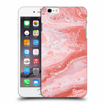 Picasee silikónový čierny obal pre Apple iPhone 6 Plus/6S Plus - Red liquid