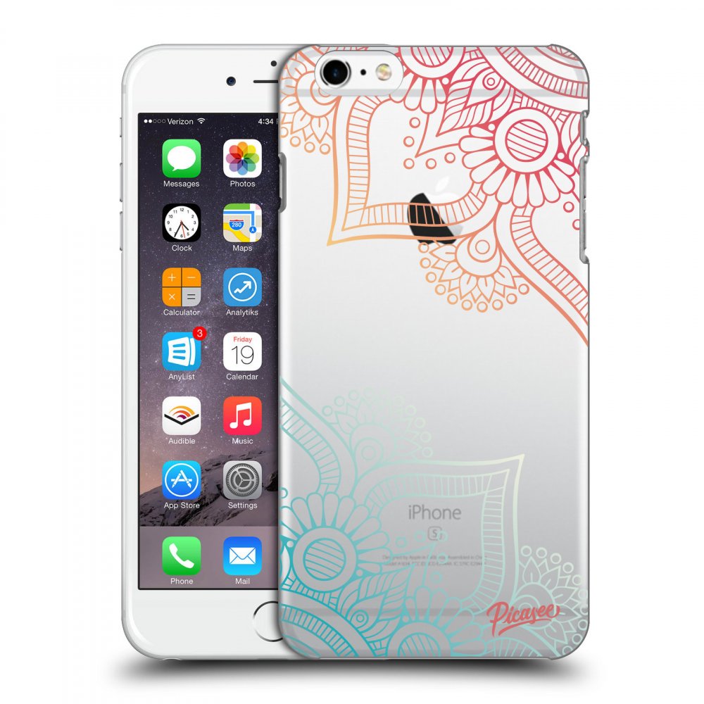 Picasee silikónový prehľadný obal pre Apple iPhone 6 Plus/6S Plus - Flowers pattern