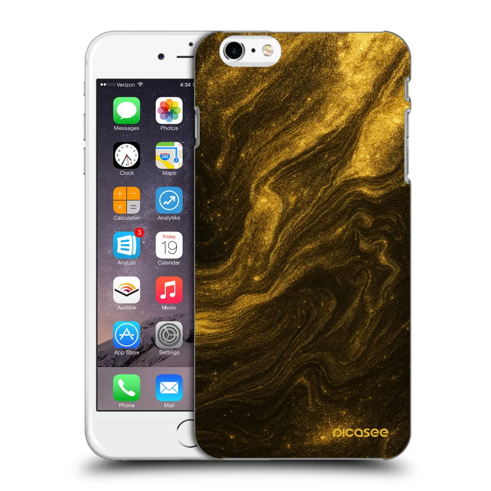 Silikónový prehľadný obal pre Apple iPhone 6 Plus/6S Plus - Black