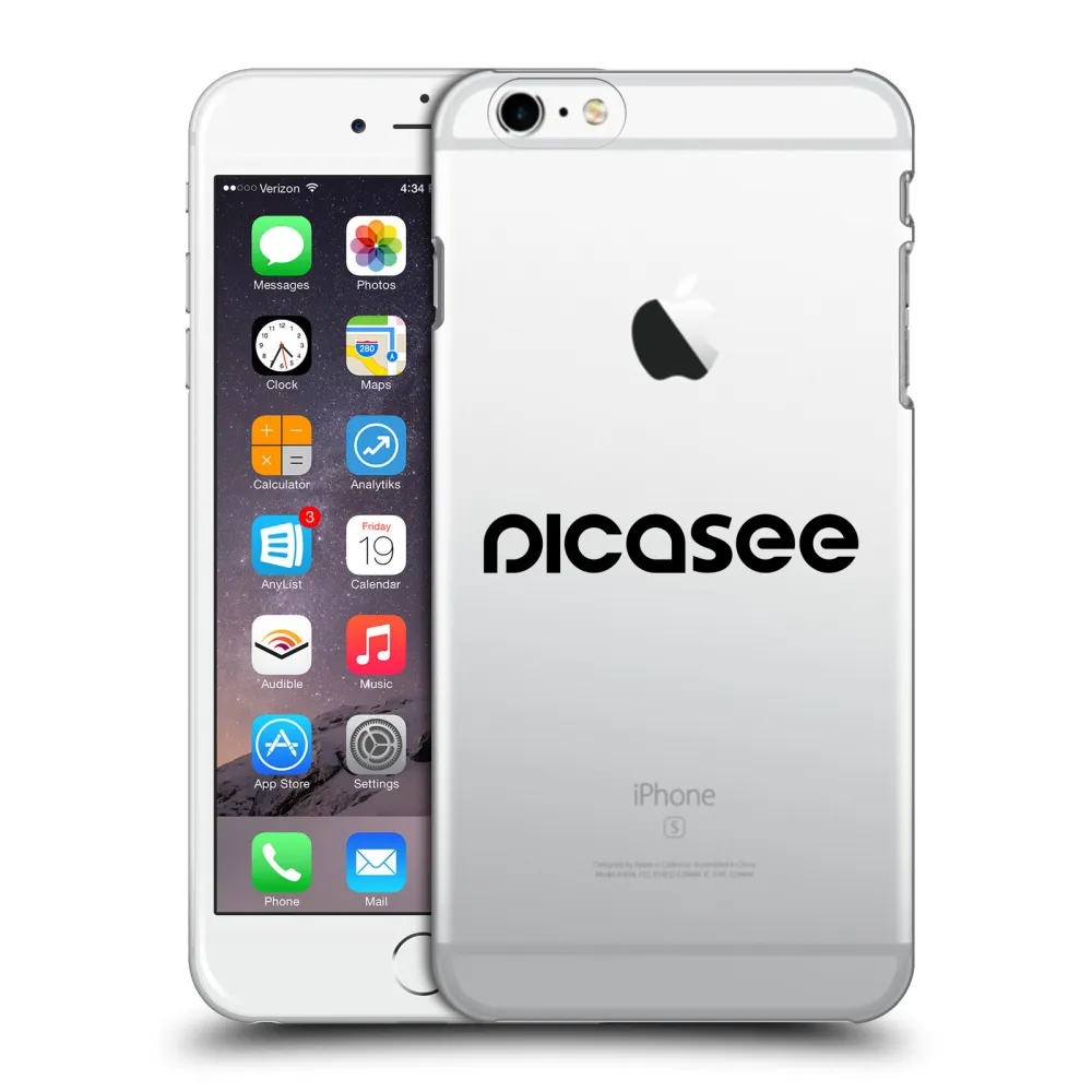 Picasee silikónový prehľadný obal pre Apple iPhone 6 Plus/6S Plus - Picasee - new logo - black