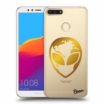 Obal pre Honor 7A - EARTH - Gold Alien 3.0
