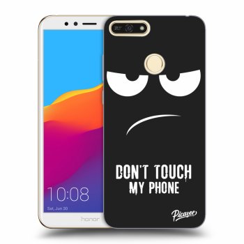 Picasee silikónový čierny obal pre Honor 7A - Don't Touch My Phone