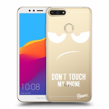 Picasee silikónový prehľadný obal pre Honor 7A - Don't Touch My Phone